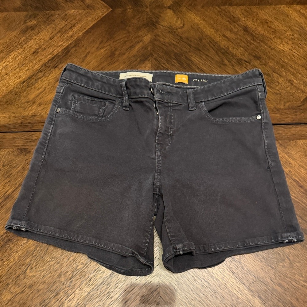 Pilcro and the Letterpress Womens Denim Shorts Dark Grey Size 29 No 29 STET